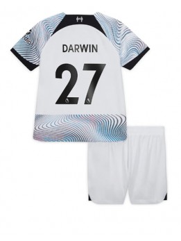 Liverpool Darwin Nunez #27 Auswärts Trikotsatz für Kinder 2022-23 Kurzarm (+ Kurze Hosen)